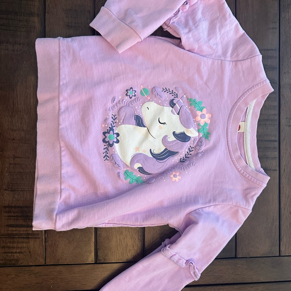 Pink Unicorn Kids Sweatshirt